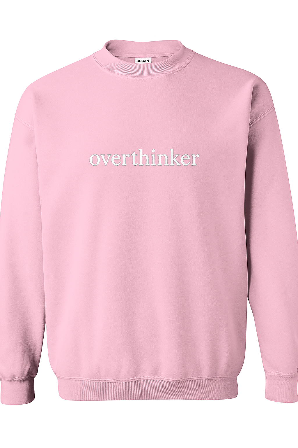overthinker - Embroidered Crewneck