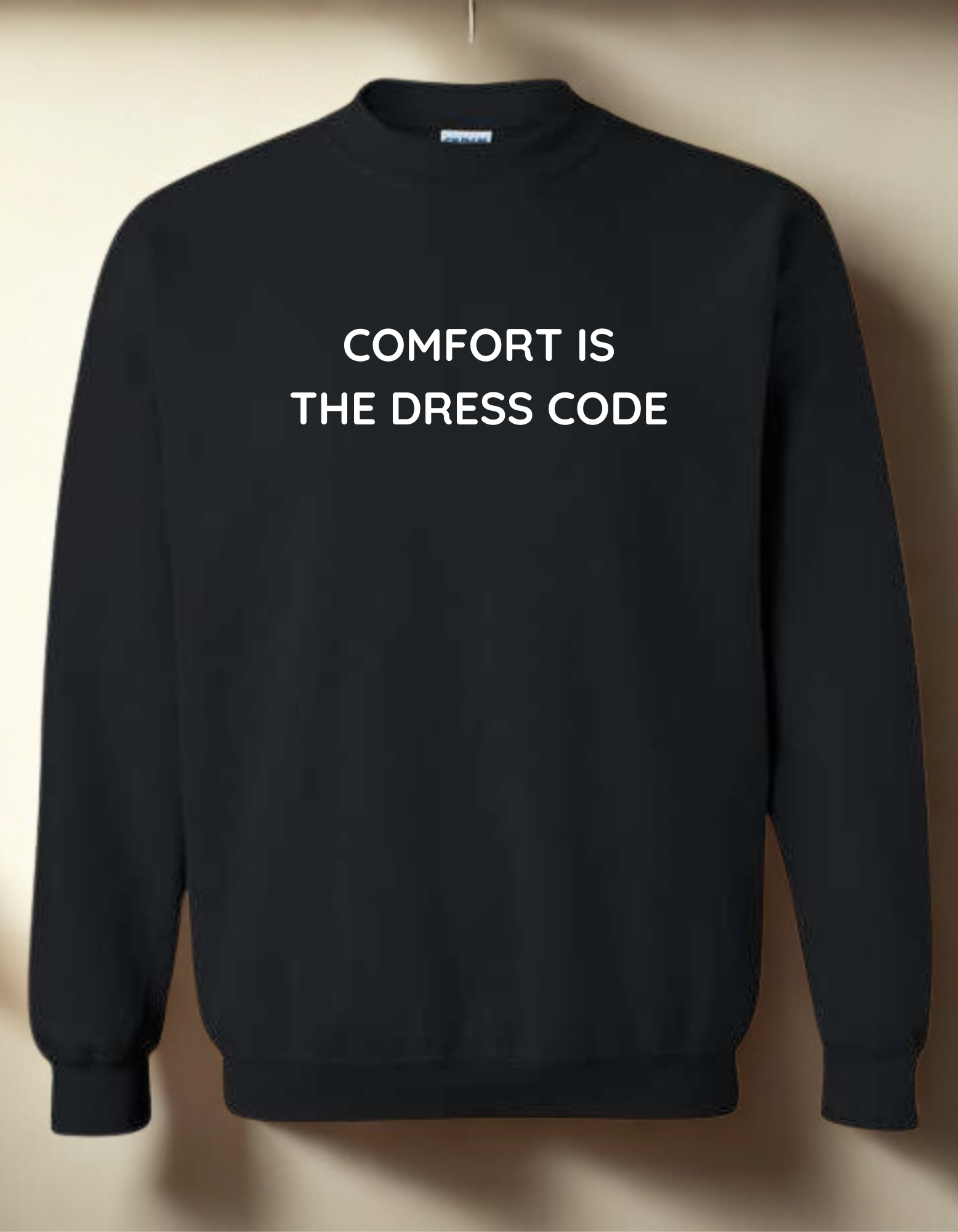 Comfort is the Dress Code- Embroidered Crewneck