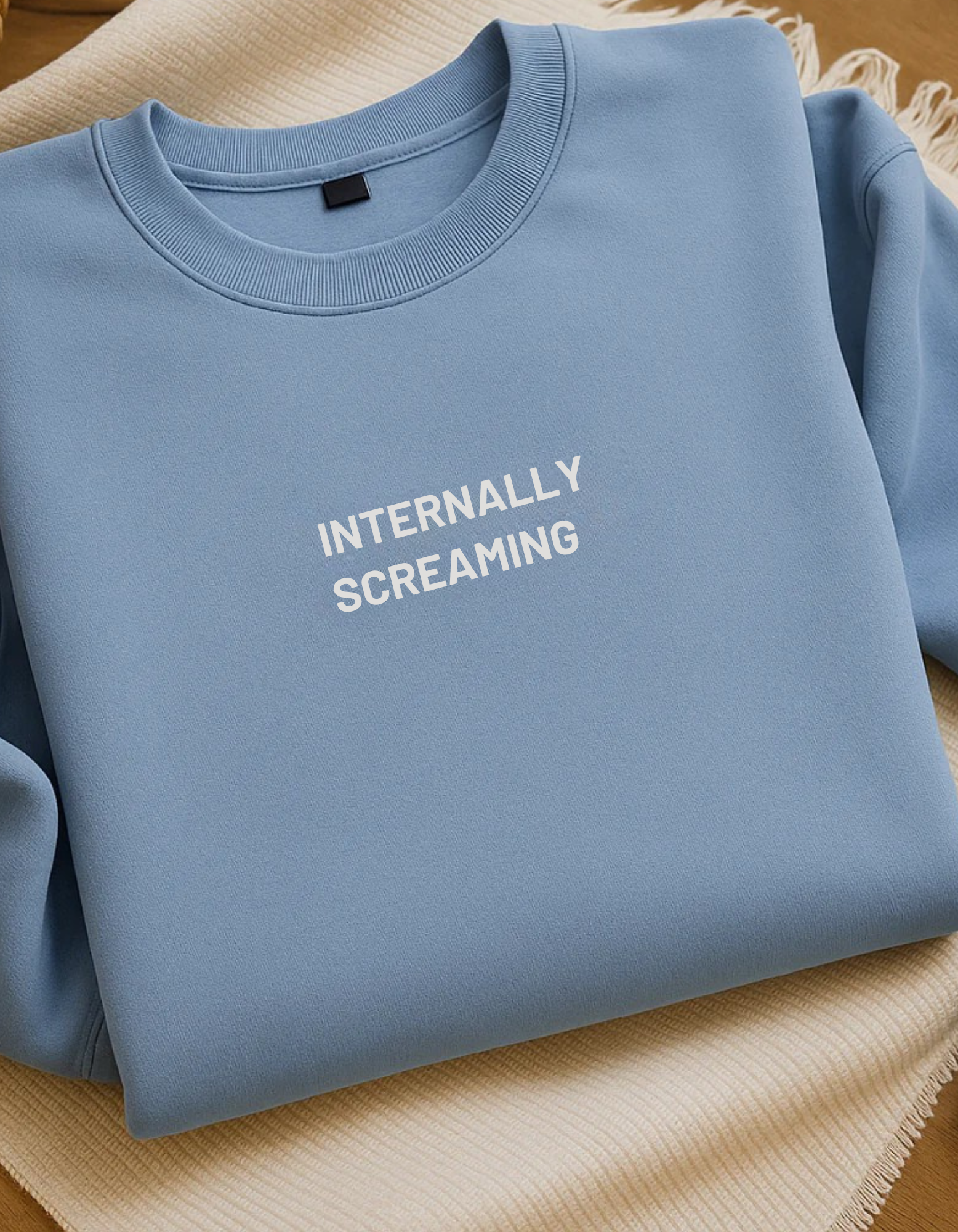 Internally Screaming - Embroidered Crewneck