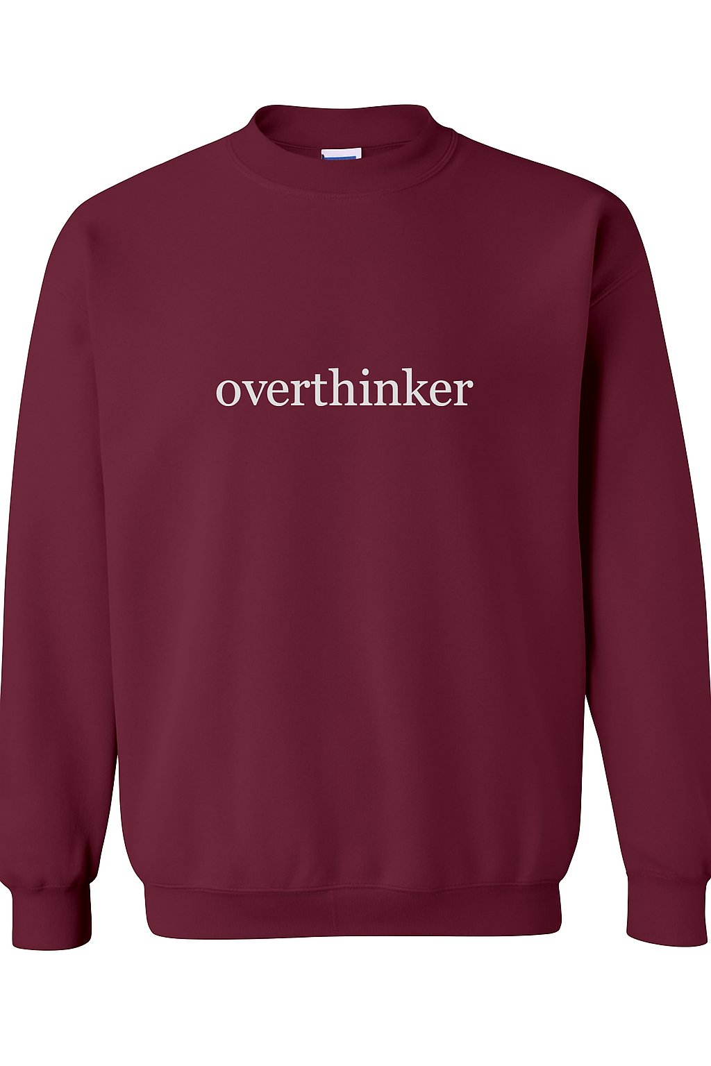 overthinker - Embroidered Crewneck